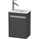 Тумба графит матовый 40 см Duravit Ketho KT6417R4949