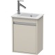 Тумба тауп матовый 40 см Duravit Ketho KT6417R9191