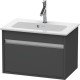 Тумба графит матовый 60 см Duravit Ketho KT642204949