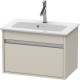 Тумба тауп матовый 60 см Duravit Ketho KT642209191