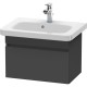 Тумба графит матовый 58 см Duravit DuraStyle DS637904949