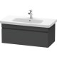 Тумба графит матовый 93 см Duravit DuraStyle DS638204949