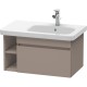 Тумба базальт матовый 73 см Duravit DuraStyle DS639304343