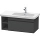 Тумба графит матовый 93 см Duravit DuraStyle DS639604949