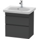 Тумба графит матовый 58 см Duravit DuraStyle DS647904949