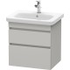 Тумба бетонно-серый матовый 58 см Duravit DuraStyle DS648000707