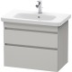 Тумба бетонно-серый матовый 73 см Duravit DuraStyle DS648100707