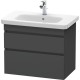 Тумба графит матовый 73 см Duravit DuraStyle DS648104949