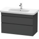 Тумба графит матовый 93 см Duravit DuraStyle DS648204949