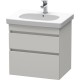 Тумба бетонно-серый матовый 60 см Duravit DuraStyle DS648300707