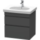 Тумба графит матовый 60 см Duravit DuraStyle DS648304949