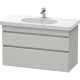 Тумба бетонно-серый матовый 100 см Duravit DuraStyle DS648500707