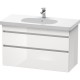 Тумба белый глянец 100 см Duravit DuraStyle DS648502222