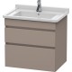 Тумба базальт матовый 65 см Duravit DuraStyle DS648704343