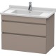 Тумба базальт матовый 80 см Duravit DuraStyle DS648804343