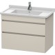 Тумба тауп матовый 80 см Duravit DuraStyle DS648809191