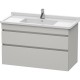 Тумба бетонно-серый матовый 100 см Duravit DuraStyle DS648900707