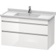 Тумба белый глянец 100 см Duravit DuraStyle DS648902222