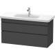 Тумба графит матовый 113 см Duravit DuraStyle DS649504949