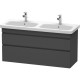 Тумба графит матовый 123 см Duravit DuraStyle DS649804949