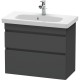 Тумба графит матовый 73 см Duravit DuraStyle DS649904949