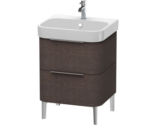 Тумба дуб темный брашированный 57,5 см Duravit Happy D.2 H2637107272