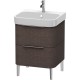 Тумба дуб темный брашированный 57,5 см Duravit Happy D.2 H2637107272