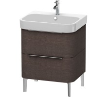 Тумба дуб темный брашированный 62,5 см Duravit Happy D.2 H2637207272