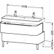 Тумба американский орех 117,5 см Duravit Happy D.2 H2637501313