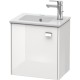 Тумба белый глянец 42 см Duravit Brioso BR4000L1022