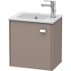 Тумба базальт матовый 42 см Duravit Brioso BR4000L1043