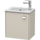 Тумба тауп матовый 42 см Duravit Brioso BR4000L1091