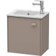 Тумба базальт матовый 42 см Duravit Brioso BR4000L4343