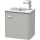 Тумба бетонно-серый матовый 42 см Duravit Brioso BR4000R1007