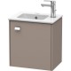 Тумба базальт матовый 42 см Duravit Brioso BR4000R1043