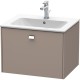 Тумба базальт матовый 62 см Duravit Brioso BR400101043