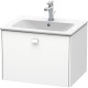 Тумба белый матовый 62 см Duravit Brioso BR400101818