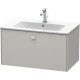 Тумба бетонно-серый матовый 82 см Duravit Brioso BR400200707