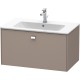 Тумба базальт матовый 82 см Duravit Brioso BR400201043