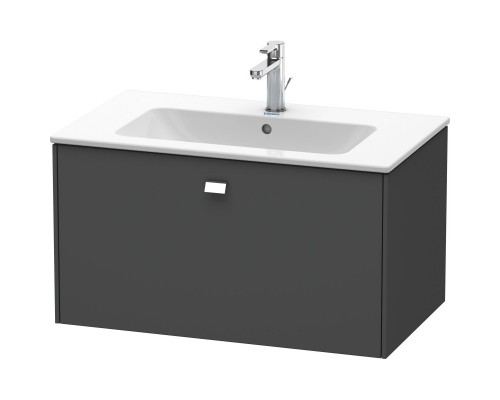 Тумба графит матовый 82 см Duravit Brioso BR400201049