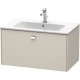 Тумба тауп матовый 82 см Duravit Brioso BR400201091