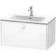 Тумба белый матовый 82 см Duravit Brioso BR400201818