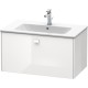 Тумба белый глянец 82 см Duravit Brioso BR400202222