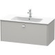 Тумба бетонно-серый матовый 102 см Duravit Brioso BR400301007