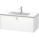 Тумба белый матовый 102 см Duravit Brioso BR400301018