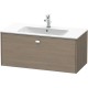 Тумба серый дуб 102 см Duravit Brioso BR400301035