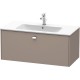 Тумба базальт матовый 102 см Duravit Brioso  BR400301043