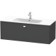 Тумба графит матовый 122 см Duravit Brioso BR400401049