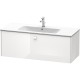 Тумба белый глянец 122 см Duravit Brioso BR400402222