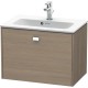 Тумба серый дуб 62 см Duravit Brioso BR401001035